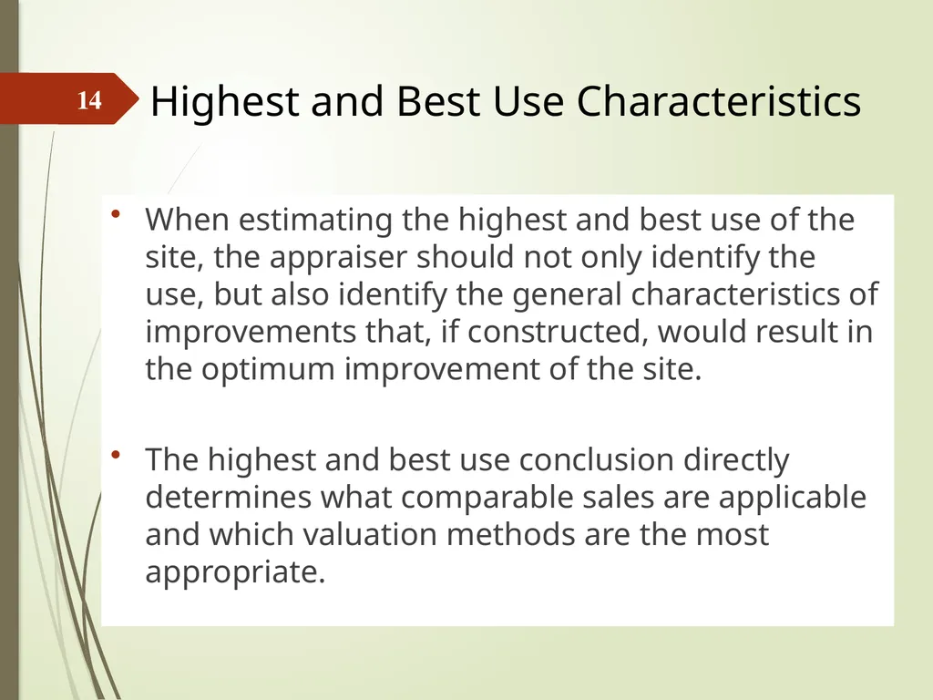 Highest and Best Use: Market Analysis and - slide 14 of 65