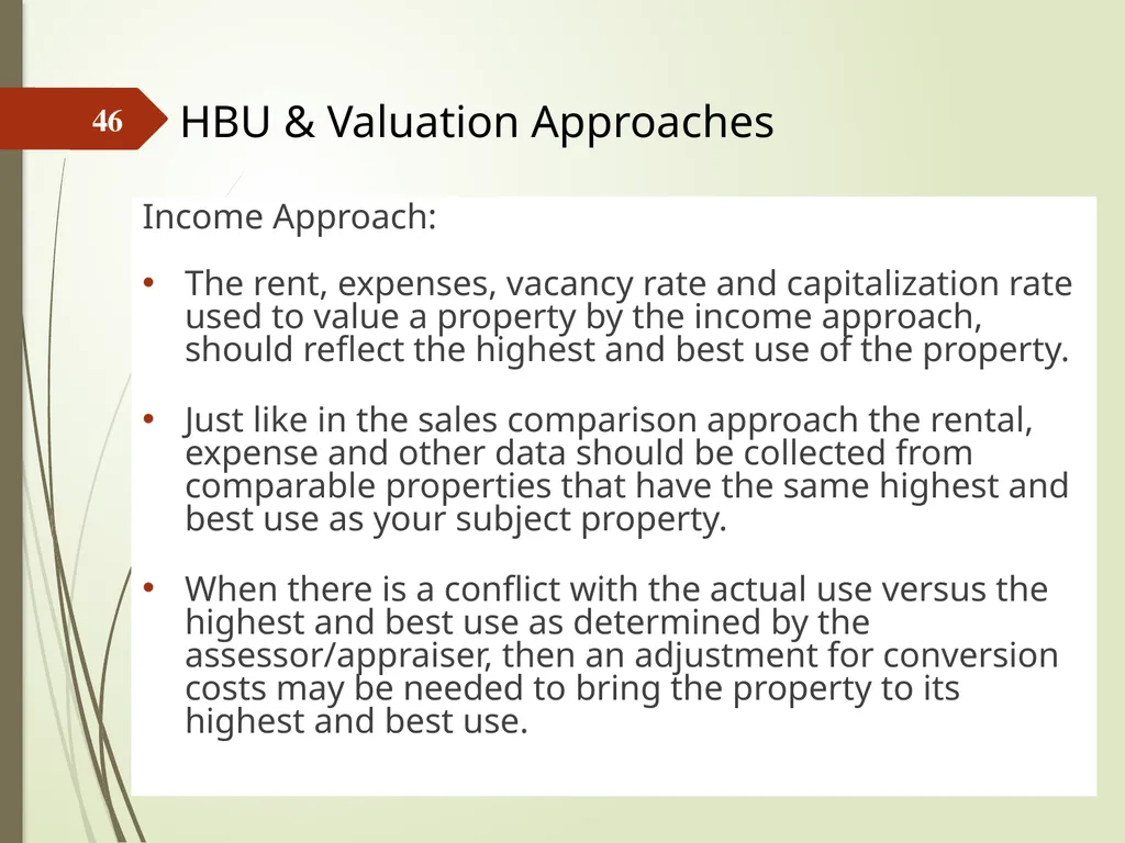 Highest and Best Use: Market Analysis and - slide 46 of 65