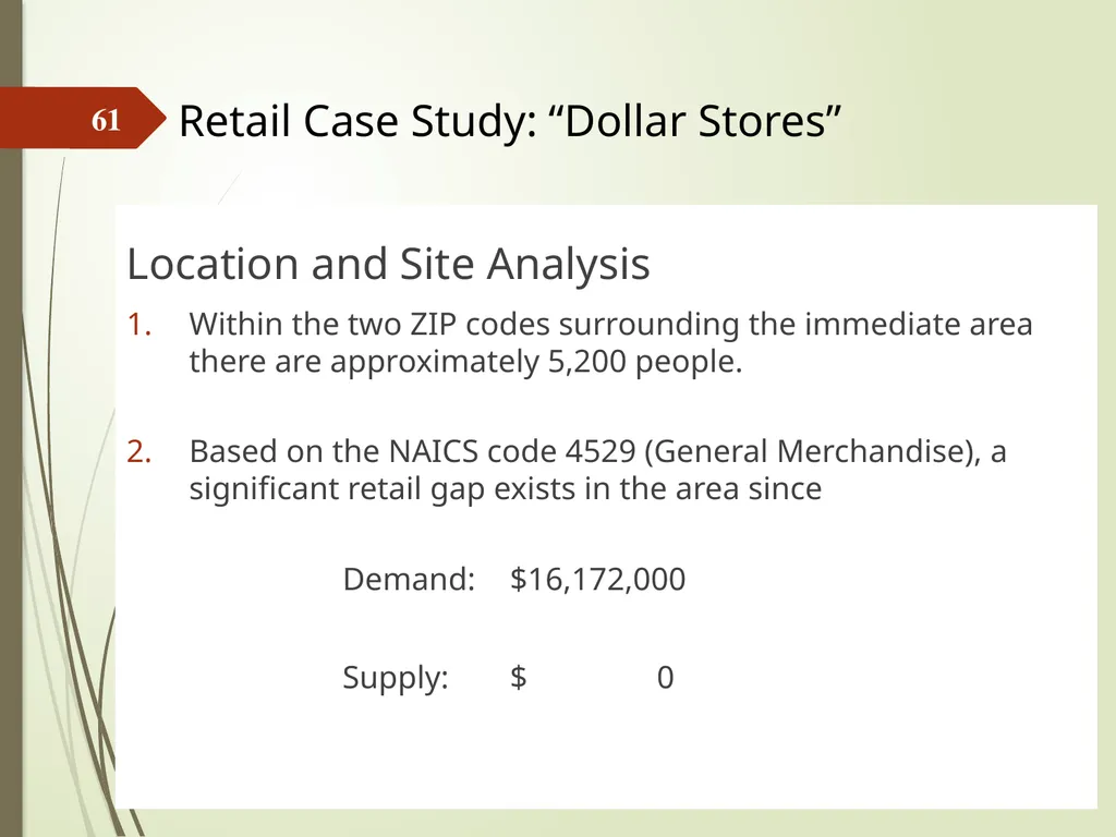 Highest and Best Use: Market Analysis and - slide 61 of 65
