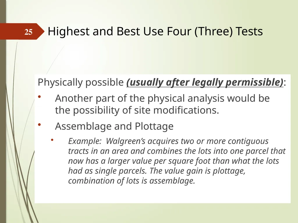 Highest and Best Use: Market Analysis and - slide 25 of 65