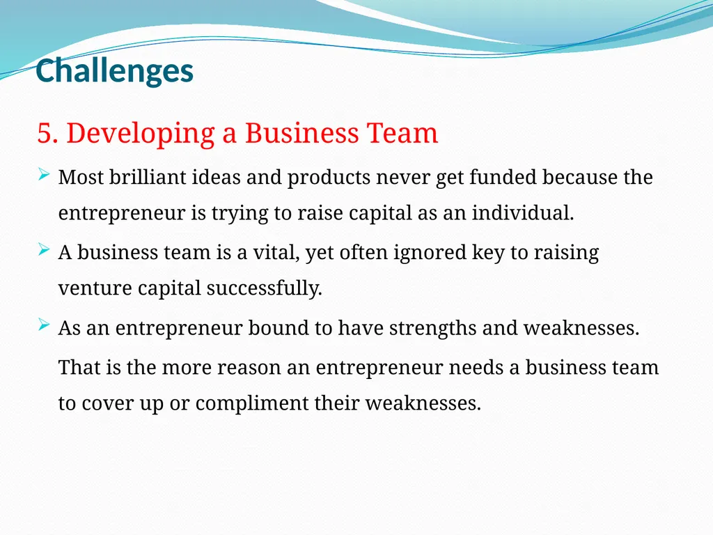 Entrepreneurship METHODIST COLLEGE OF ENGINEERING - slide 7 of 10