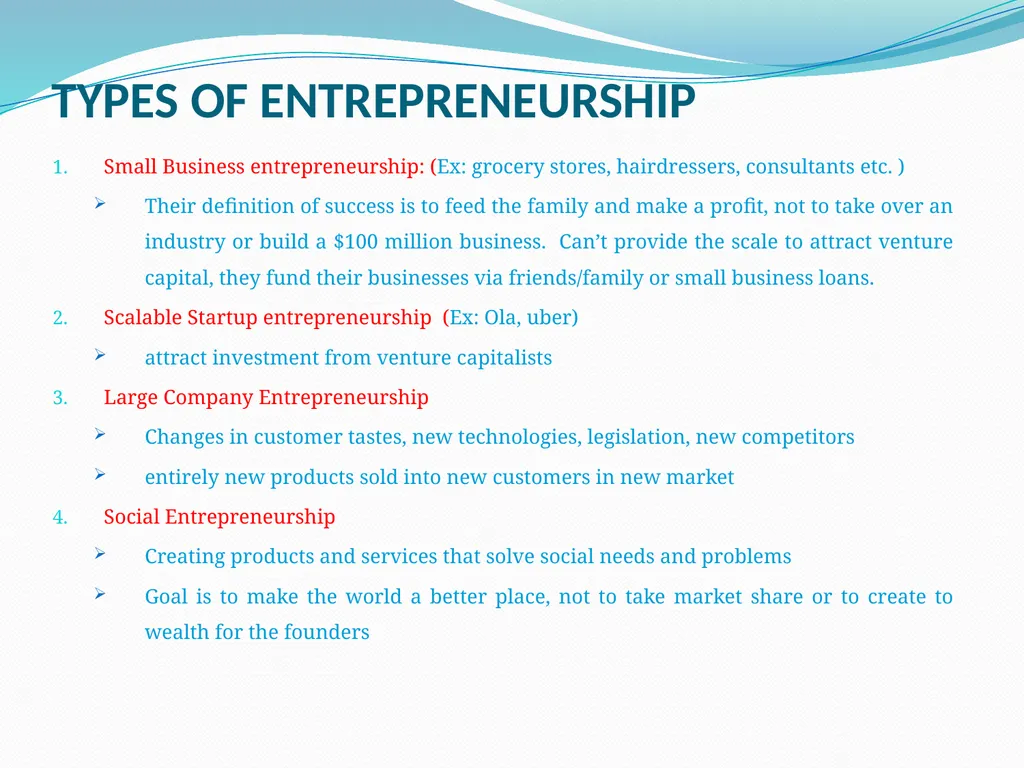 Entrepreneurship METHODIST COLLEGE OF ENGINEERING - slide 2 of 10