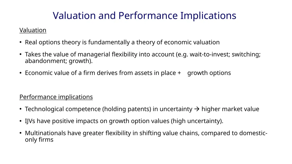 Real options: Taking stock and looking ahead Yong - slide 8 of 11