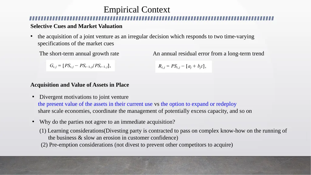 Joint Ventures and the Option to Expand and - slide 7 of 9