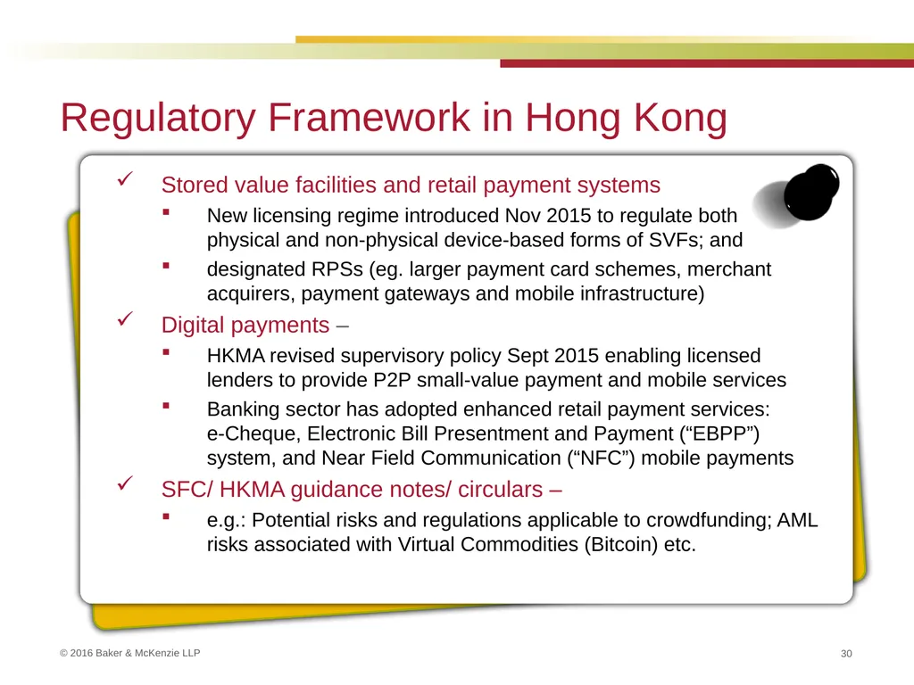 FinTech and Regulation September 22, 2016 Kim - slide 30 of 54