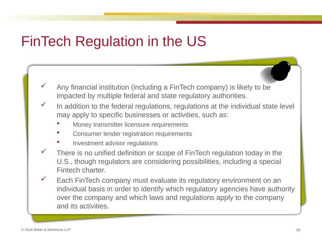 FinTech and Regulation September 22, 2016 Kim - slide 32 of 54