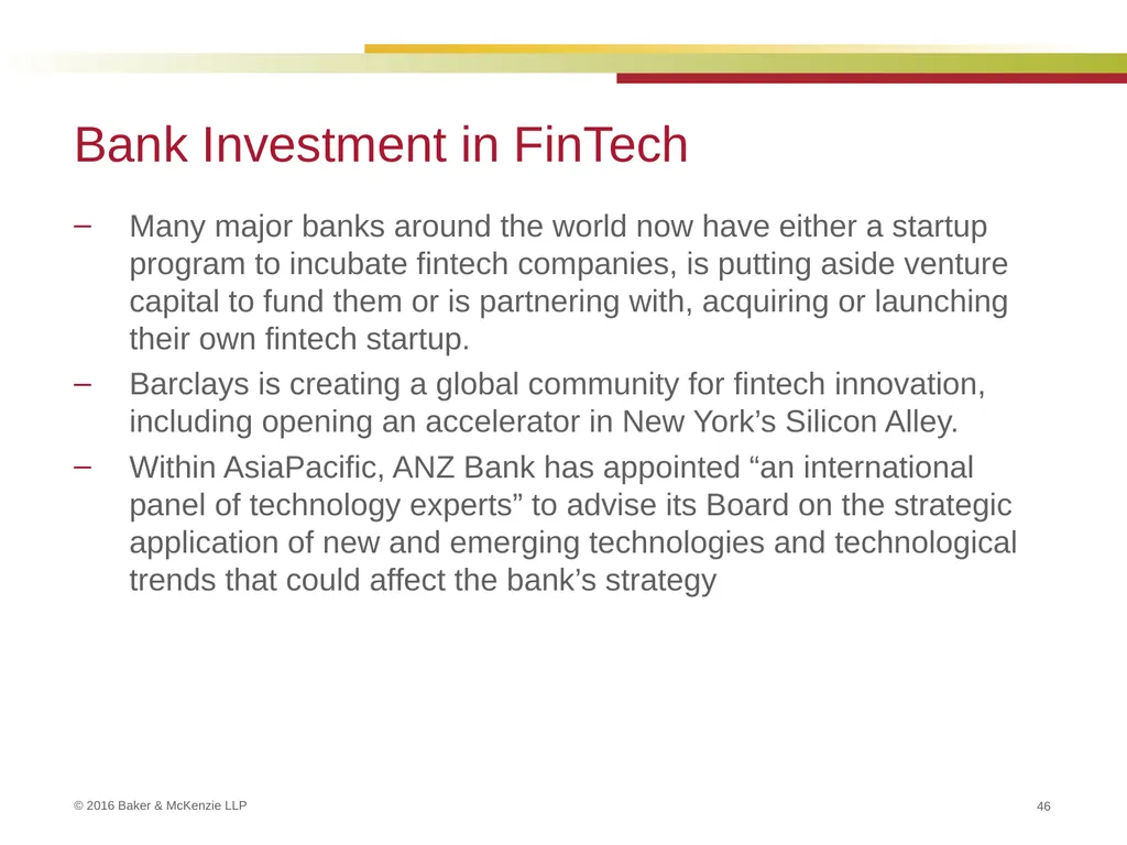 FinTech and Regulation September 22, 2016 Kim - slide 46 of 54