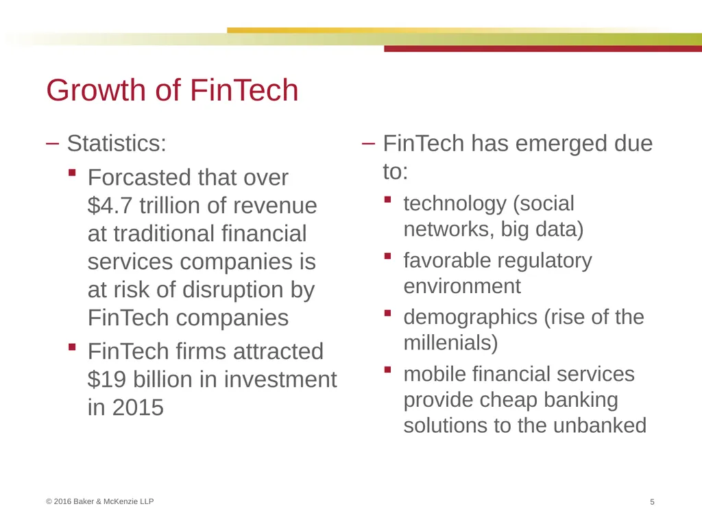 FinTech and Regulation September 22, 2016 Kim - slide 5 of 54