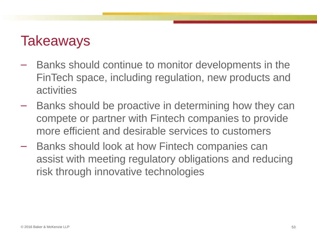 FinTech and Regulation September 22, 2016 Kim - slide 53 of 54