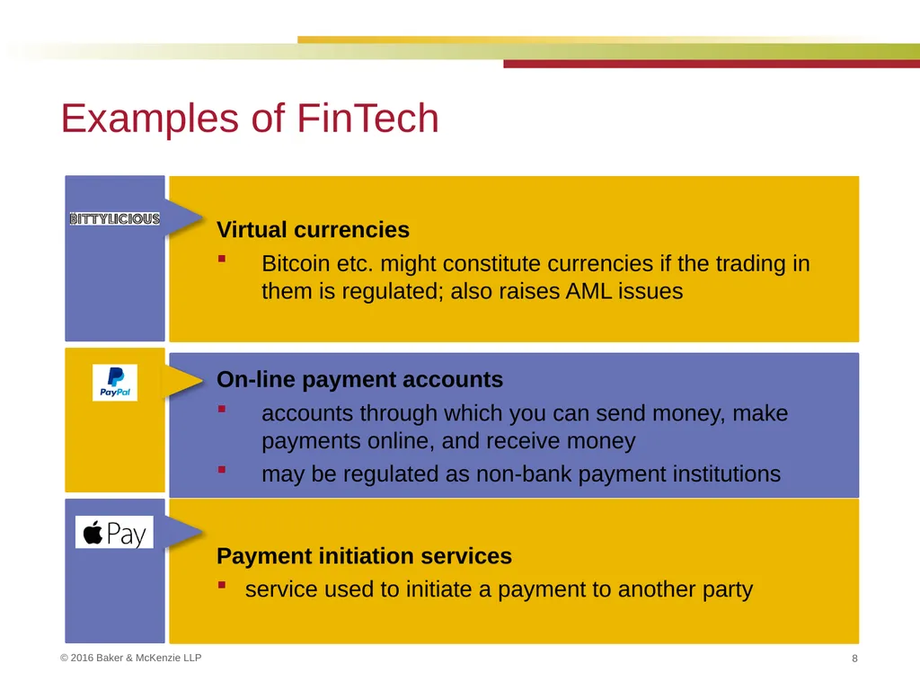 FinTech and Regulation September 22, 2016 Kim - slide 8 of 54