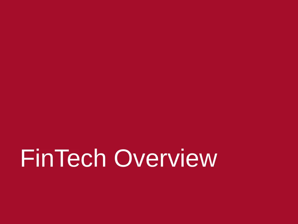 FinTech and Regulation September 22, 2016 Kim - slide 3 of 54