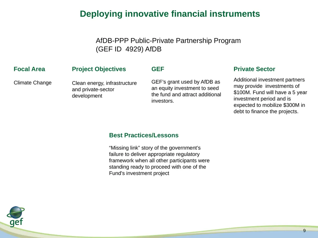Expanding Engagement with the Private Sector on - slide 9 of 13