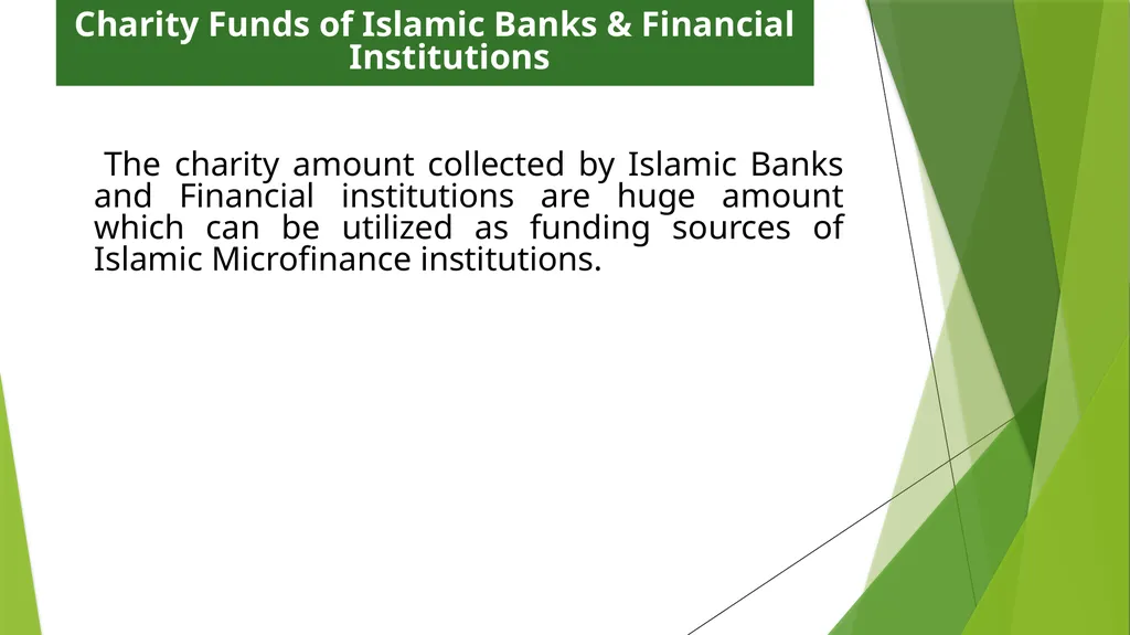 Funding Sources for Islamic Microfinance BY: - slide 10 of 16