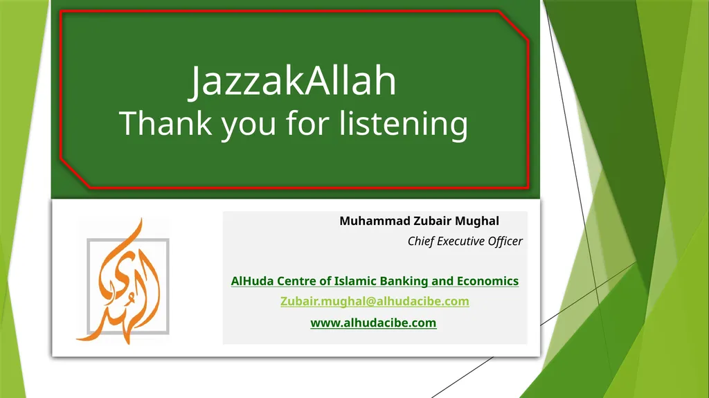 Funding Sources for Islamic Microfinance BY: - slide 16 of 16