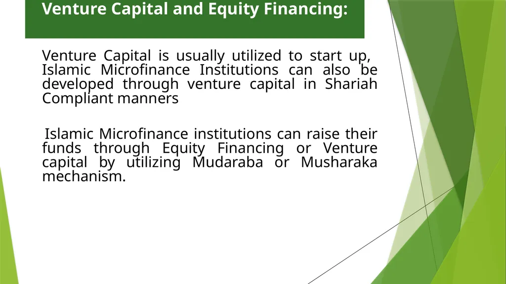 Funding Sources for Islamic Microfinance BY: - slide 7 of 16