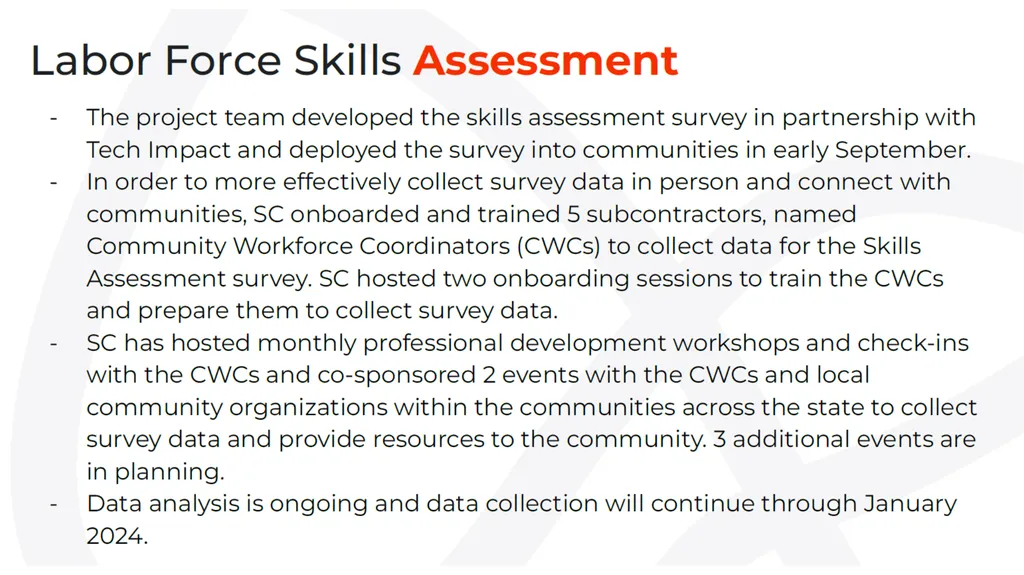 Delaware’s Employment Equity Project will analyze - slide 8 of 10