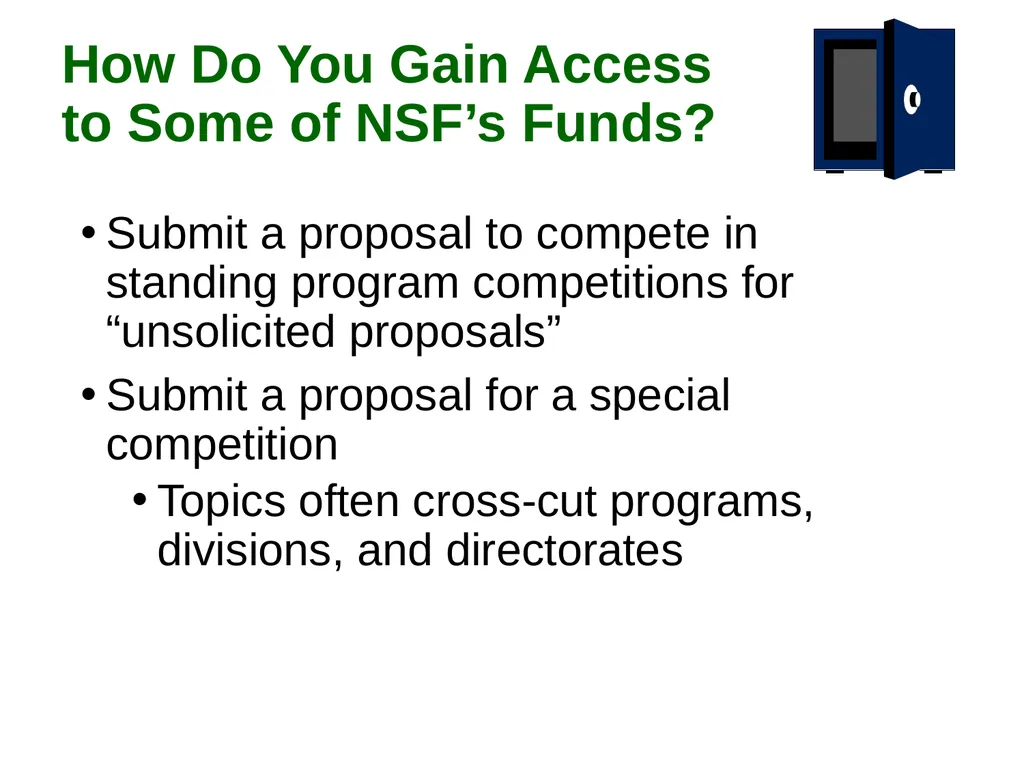 Proposal-Writing Strategies for the National - slide 12 of 45