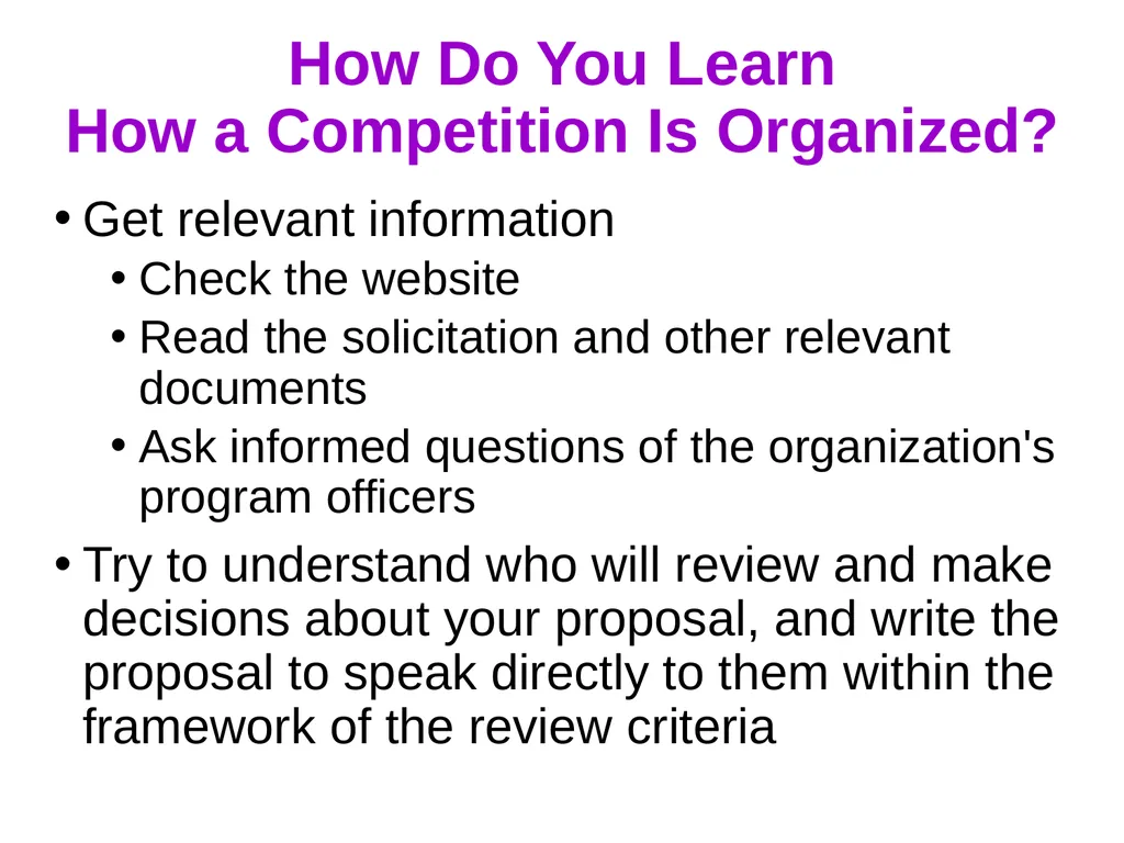 Proposal-Writing Strategies for the National - slide 21 of 45