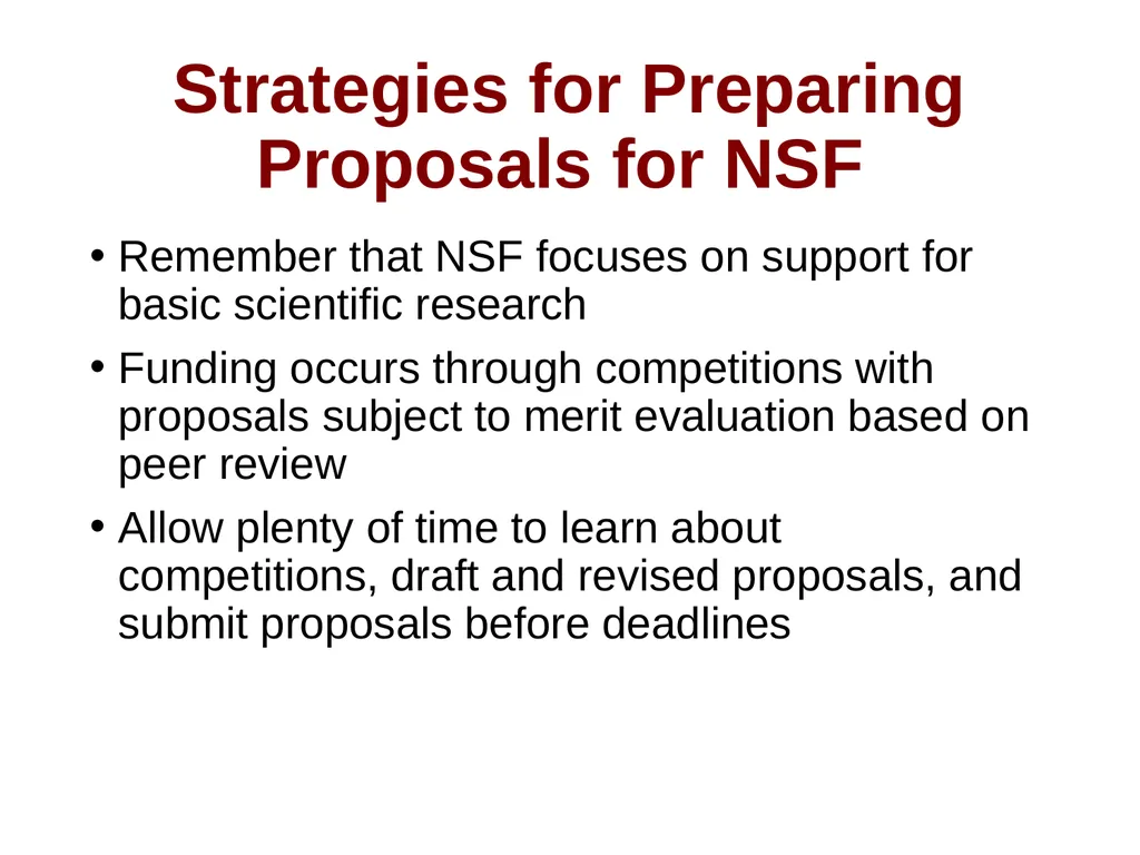 Proposal-Writing Strategies for the National - slide 24 of 45