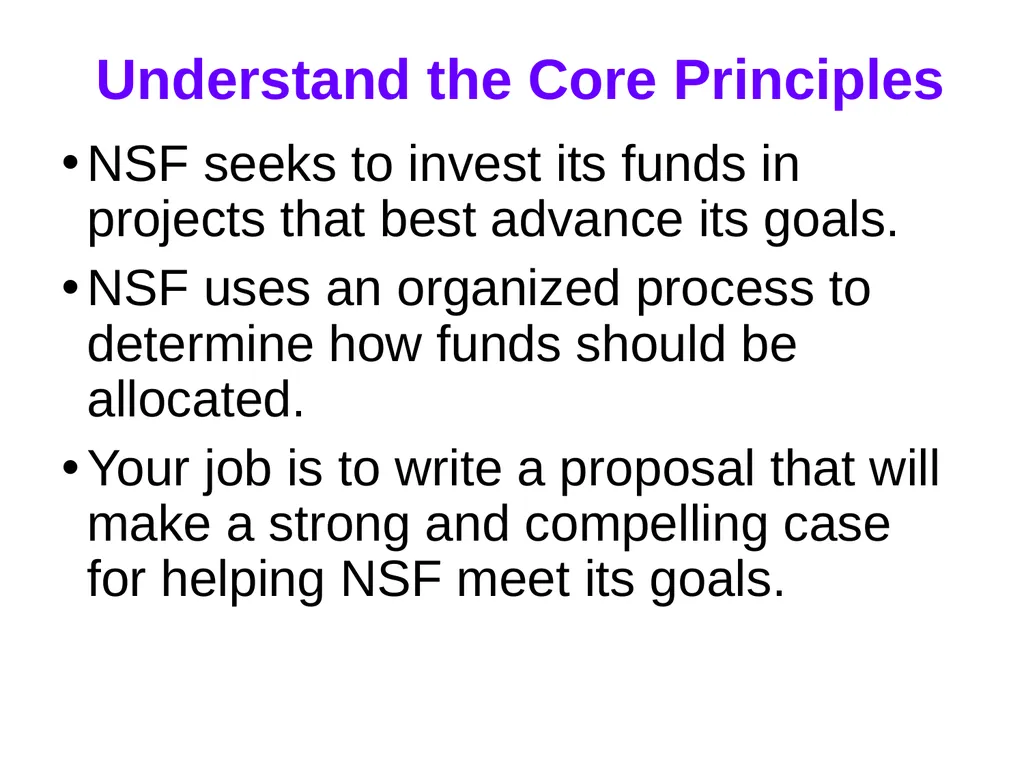Proposal-Writing Strategies for the National - slide 6 of 45