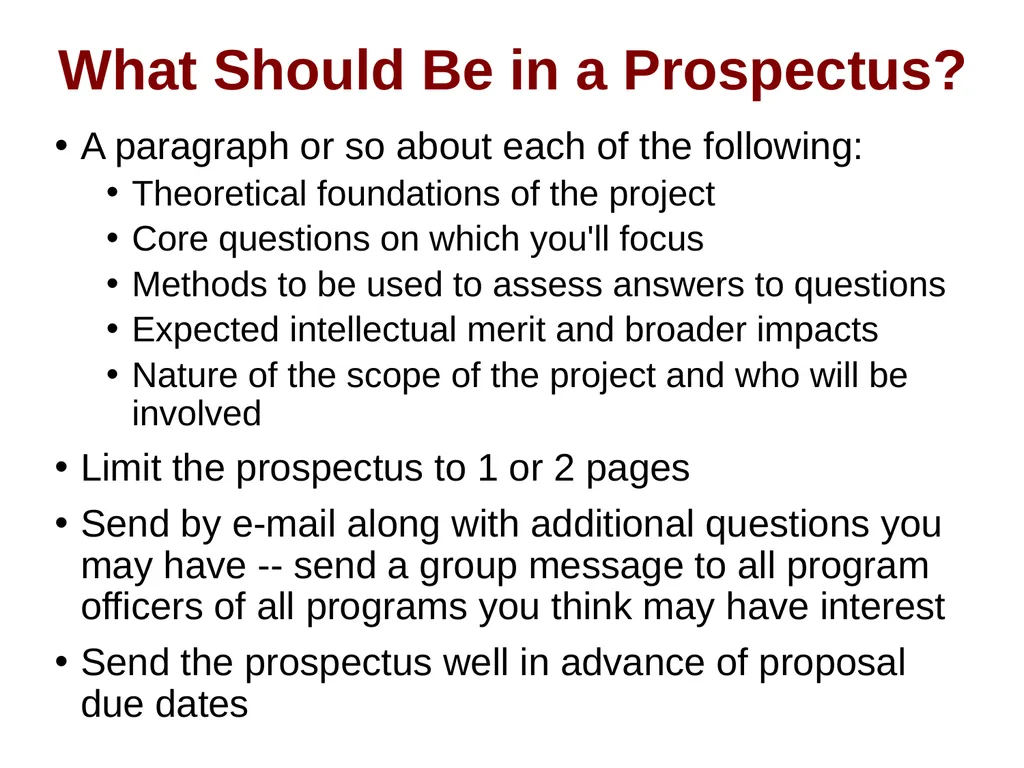 Proposal-Writing Strategies for the National - slide 16 of 45