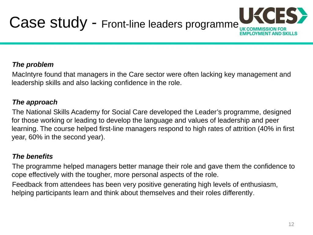 Sector Skills Insights: Health and Social Care - slide 12 of 24
