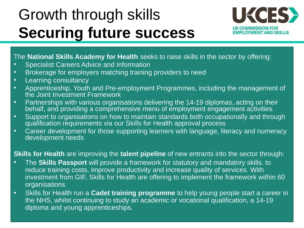 Sector Skills Insights: Health and Social Care - slide 20 of 24