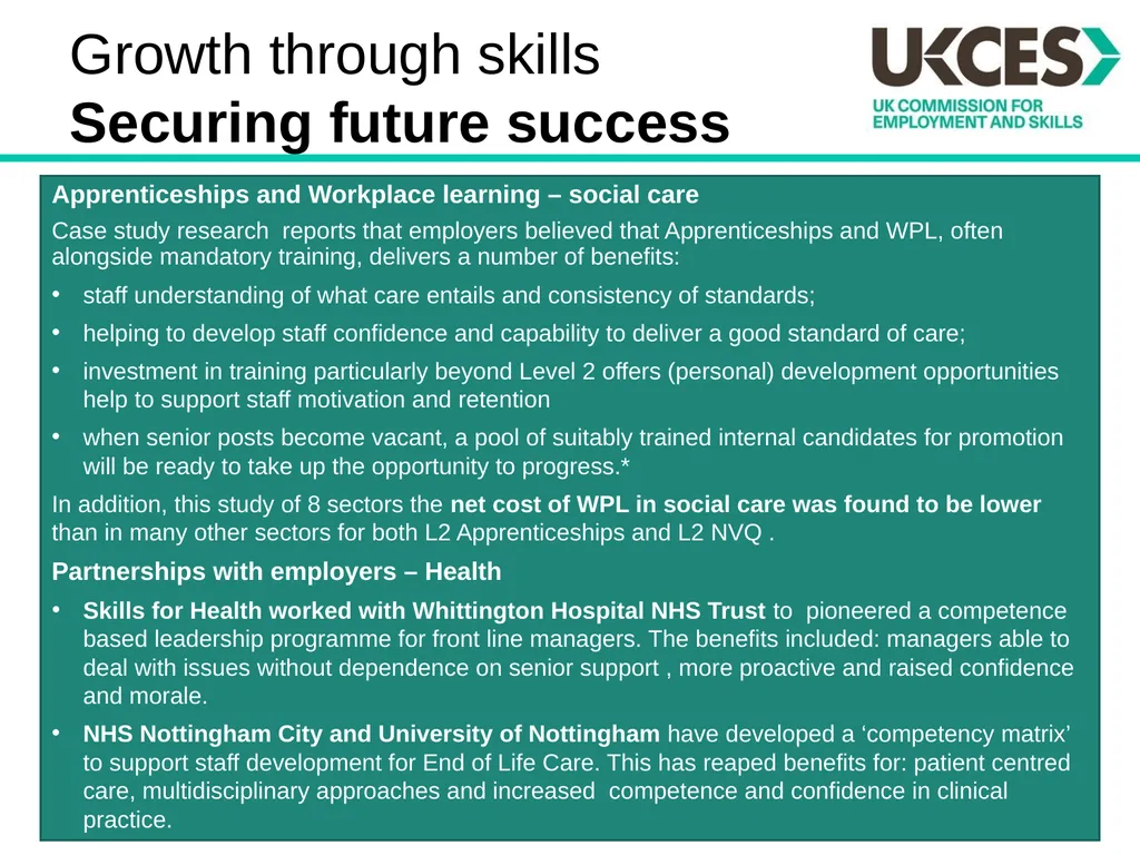 Sector Skills Insights: Health and Social Care - slide 21 of 24