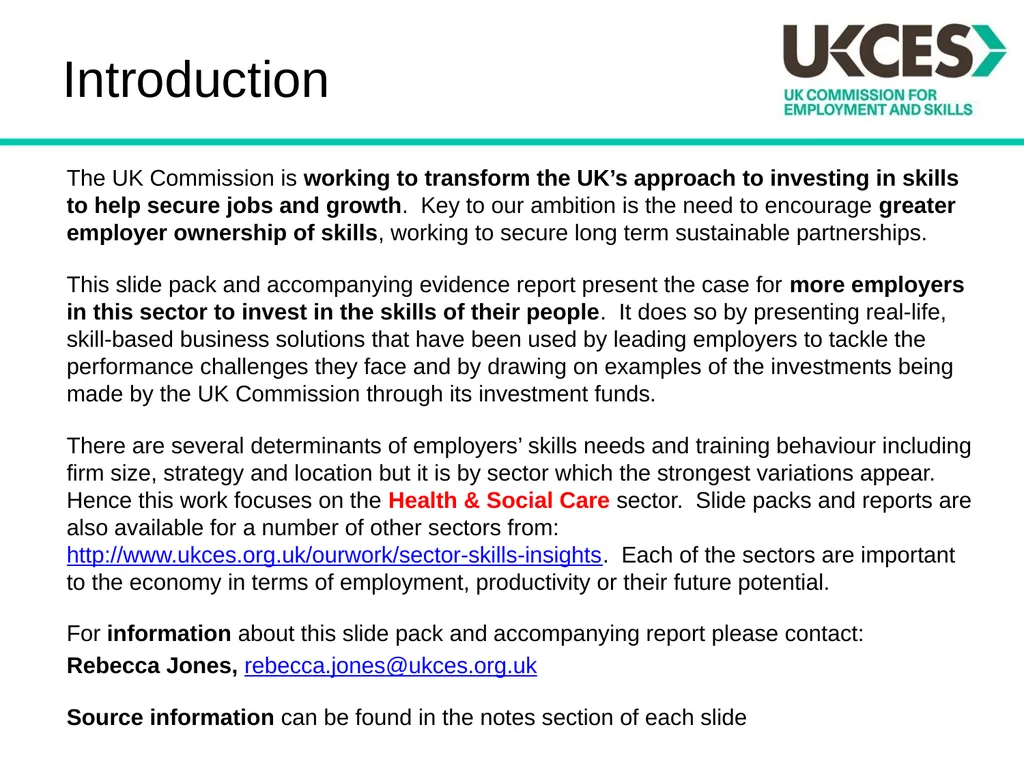 Sector Skills Insights: Health and Social Care - slide 2 of 24