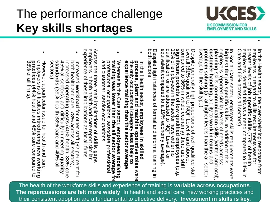 Sector Skills Insights: Health and Social Care - slide 13 of 24