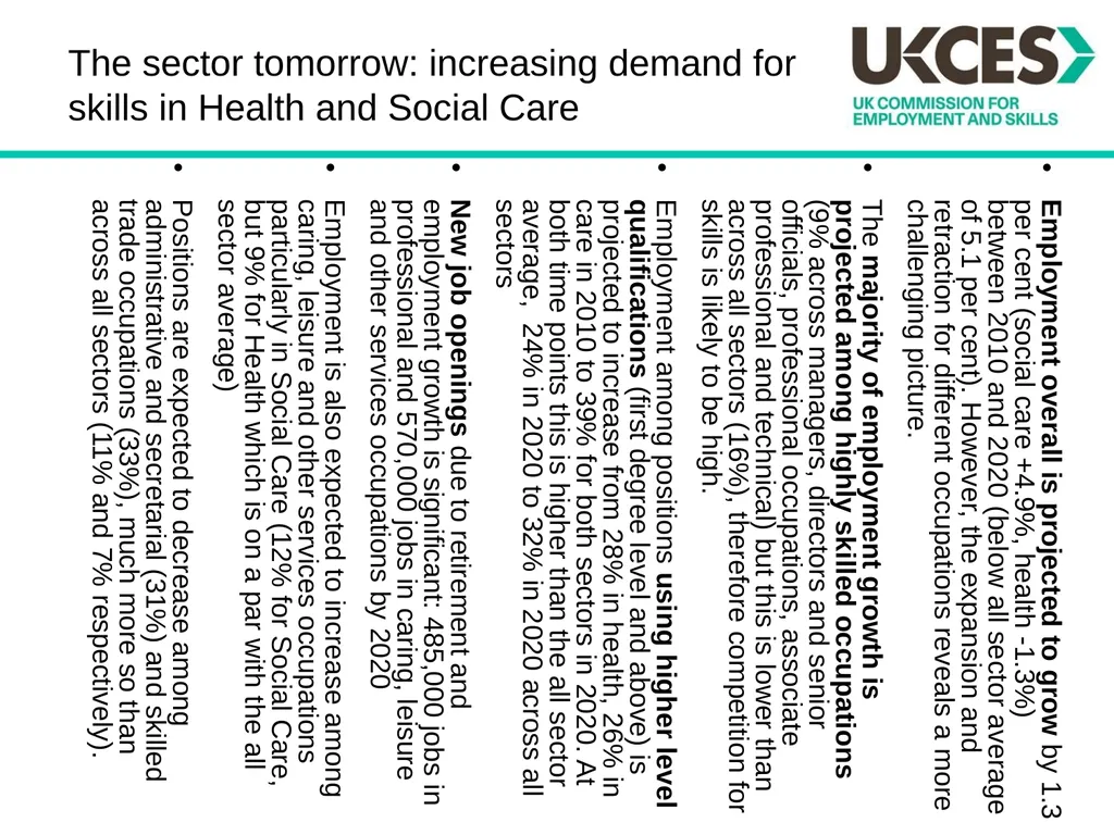 Sector Skills Insights: Health and Social Care - slide 8 of 24