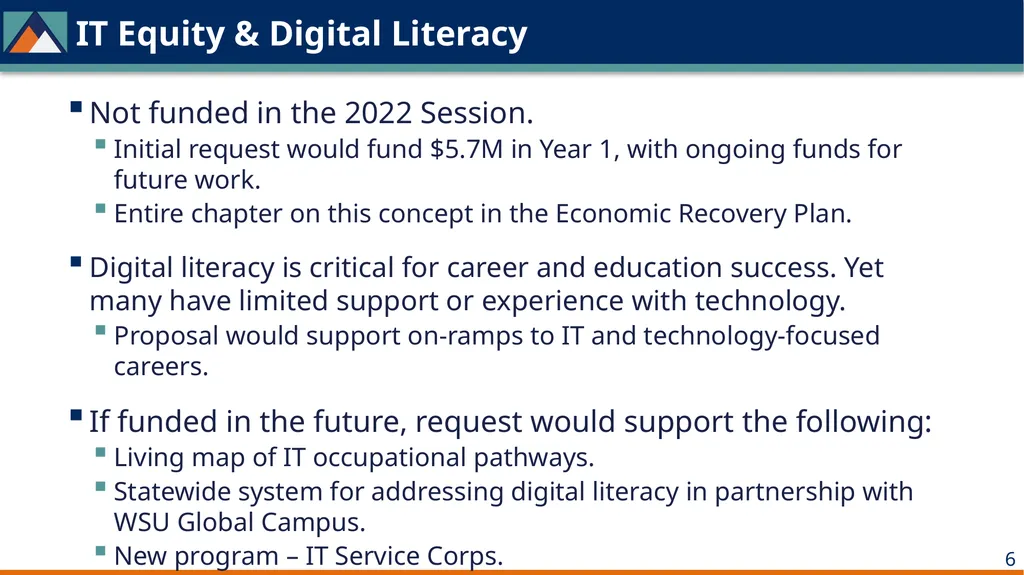 Workforce System Revisiting 2022 Decision Packages - slide 6 of 8