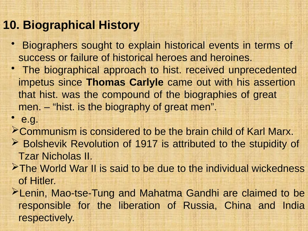 KINDS OF HISTORY Hist . is a magnificent mansion. - slide 10 of 18