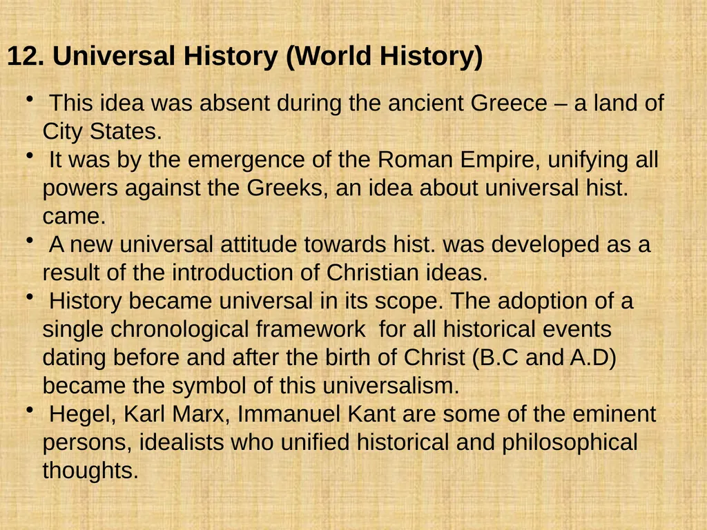 KINDS OF HISTORY Hist . is a magnificent mansion. - slide 12 of 18