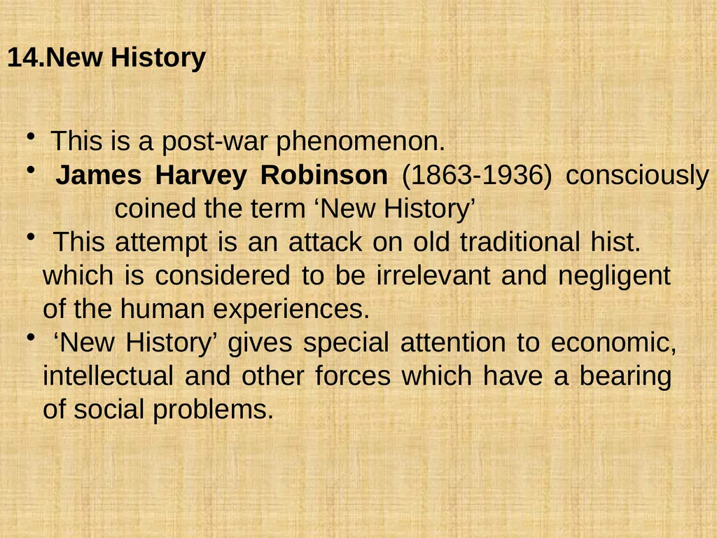 KINDS OF HISTORY Hist . is a magnificent mansion. - slide 14 of 18