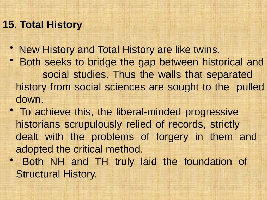 KINDS OF HISTORY Hist . is a magnificent mansion. - slide 15 of 18