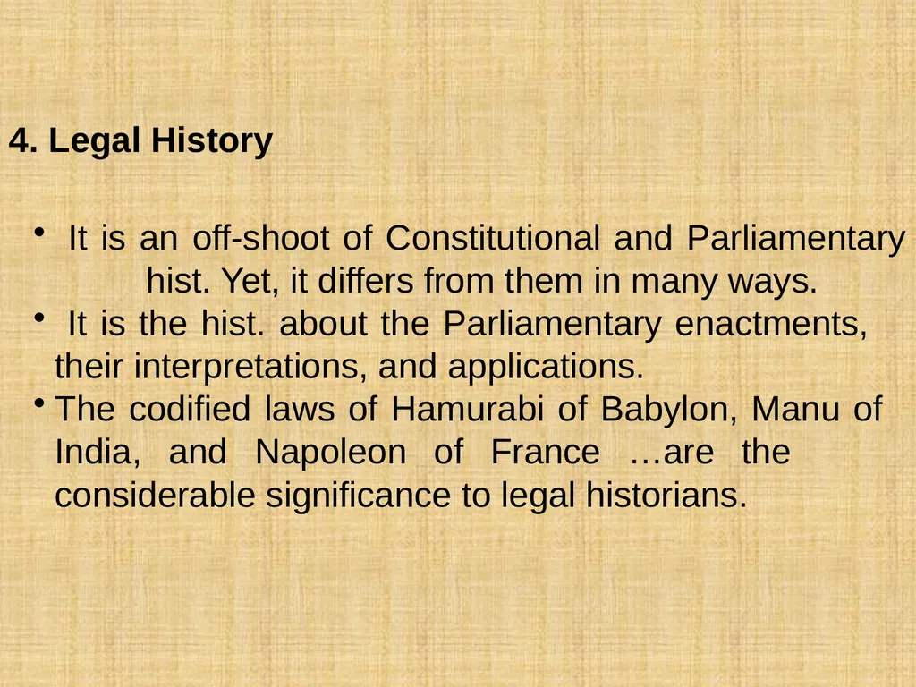 KINDS OF HISTORY Hist . is a magnificent mansion. - slide 4 of 18