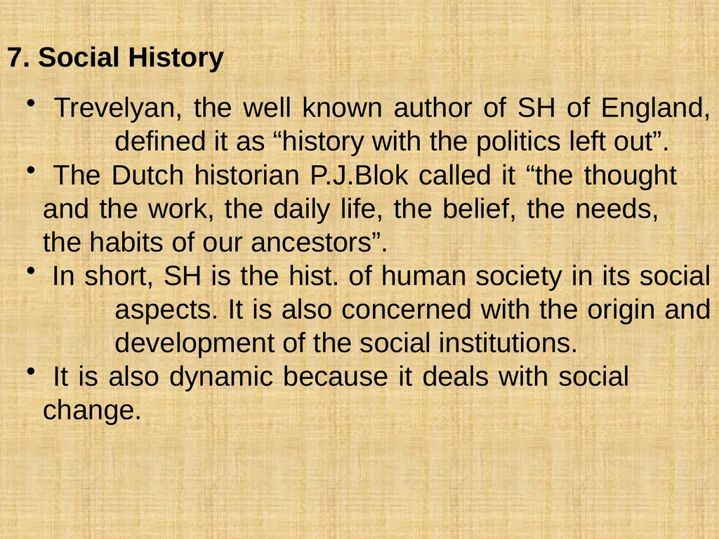 KINDS OF HISTORY Hist . is a magnificent mansion. - slide 7 of 18