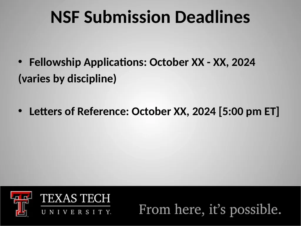 NSF GRFP FY 2025 Tim Dallas, PhD Associate Dean, - slide 7 of 23