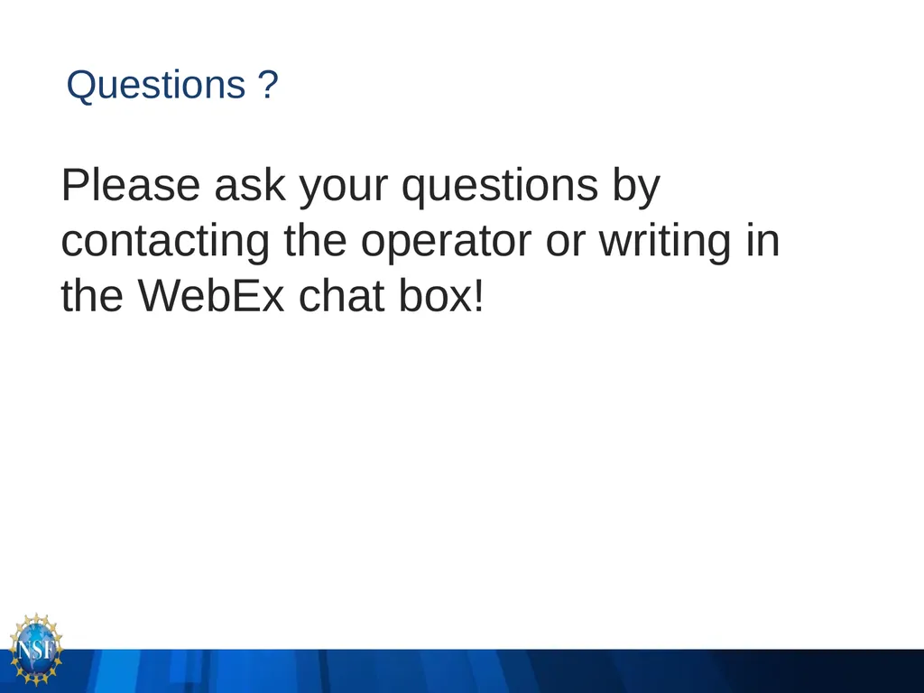 NSF S-STEM (17-527) PI Q&A Webinar -- You should - slide 14 of 14