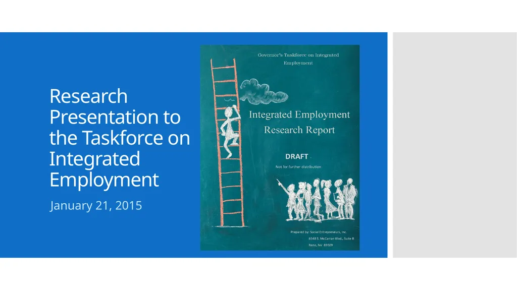 Research Presentation to the Taskforce on
