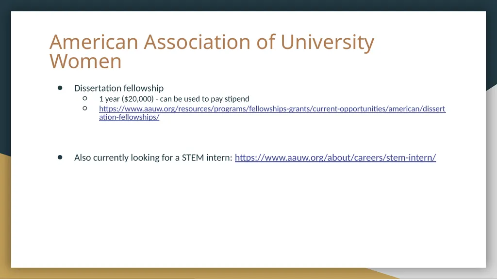 Funding Opportunities Non-exhaustive list put - slide 19 of 29