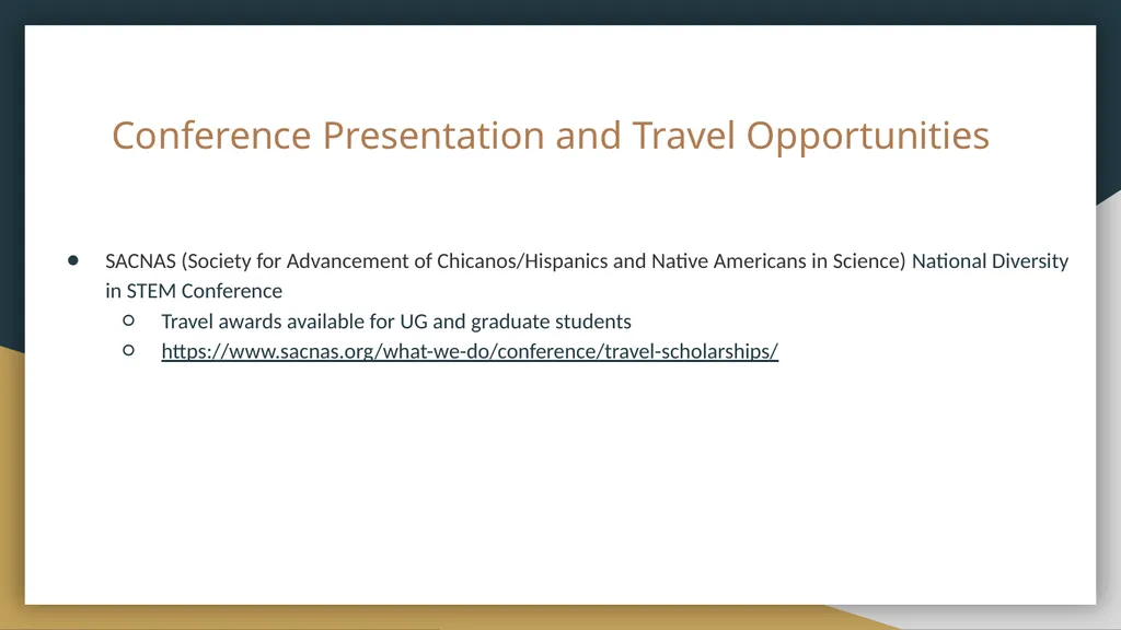 Funding Opportunities Non-exhaustive list put - slide 12 of 29
