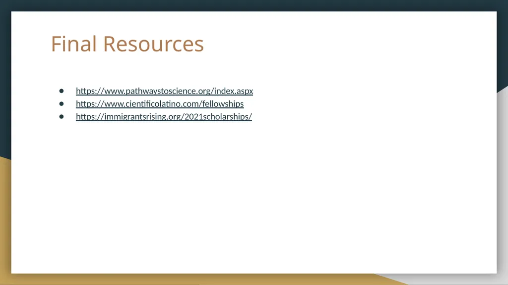 Funding Opportunities Non-exhaustive list put - slide 29 of 29
