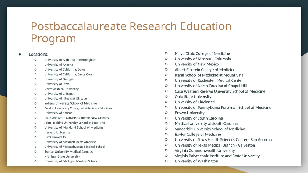 Funding Opportunities Non-exhaustive list put - slide 6 of 29