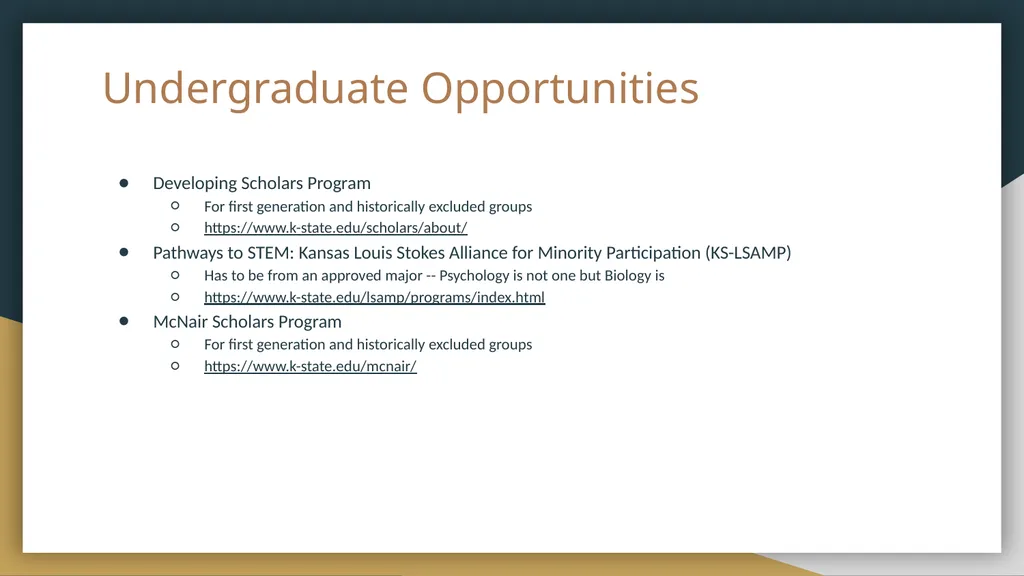 Funding Opportunities Non-exhaustive list put - slide 26 of 29