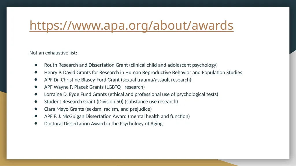 Funding Opportunities Non-exhaustive list put - slide 23 of 29