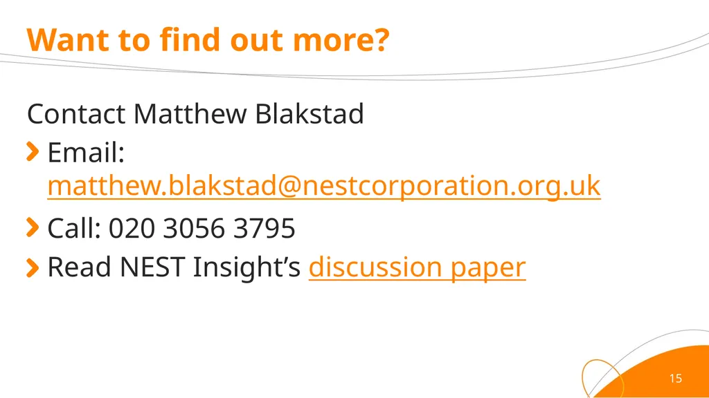 Sidecar savings trial Can access to sidecar - slide 15 of 16