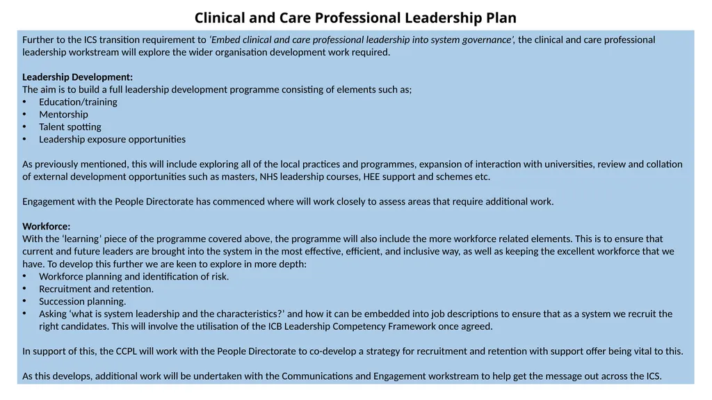 Coventry and Warwickshire Clinical and Care - slide 35 of 37