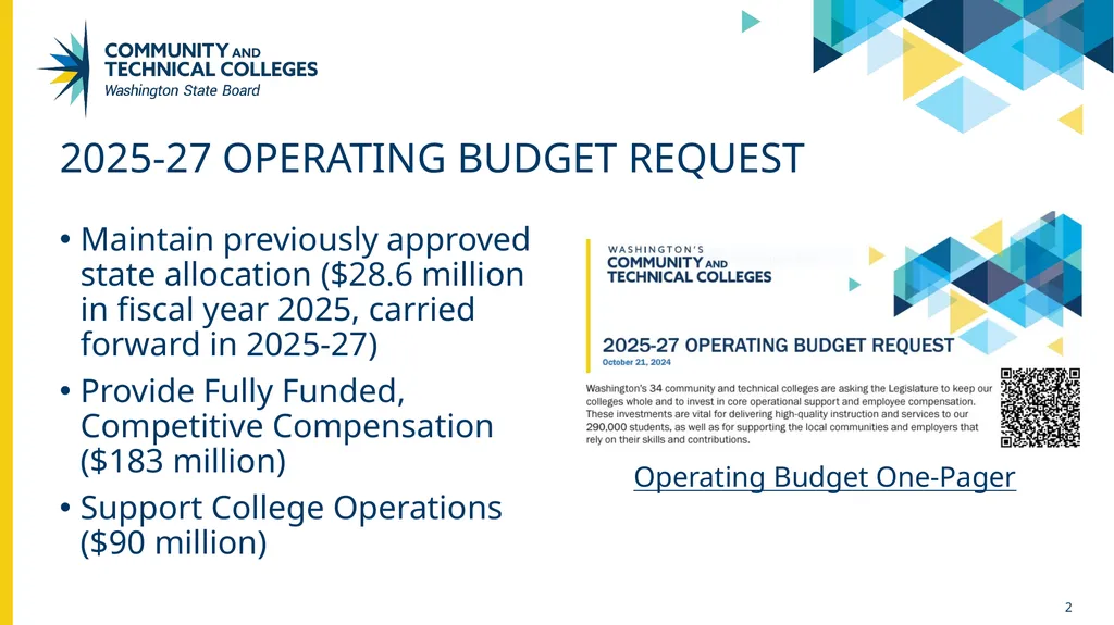 Fall 2024 Updates State Board for community and - slide 2 of 13